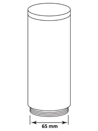 Klosz mleczny okrągły tuba rura do lamp OSLO 305220 - LEDco.pl 2
