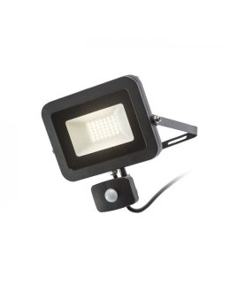 PONTA reflektor z czujnikiem czarna  230V LED 30W 120° IP54  3000K