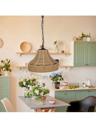 Lampa wisząca sznur lina AUGUSTA ROPE 314543 - LEDco.pl 2