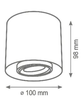 Oprawa sufitowa okrągła EGER spot DOWNLIGHT 313973 - LEDco.pl