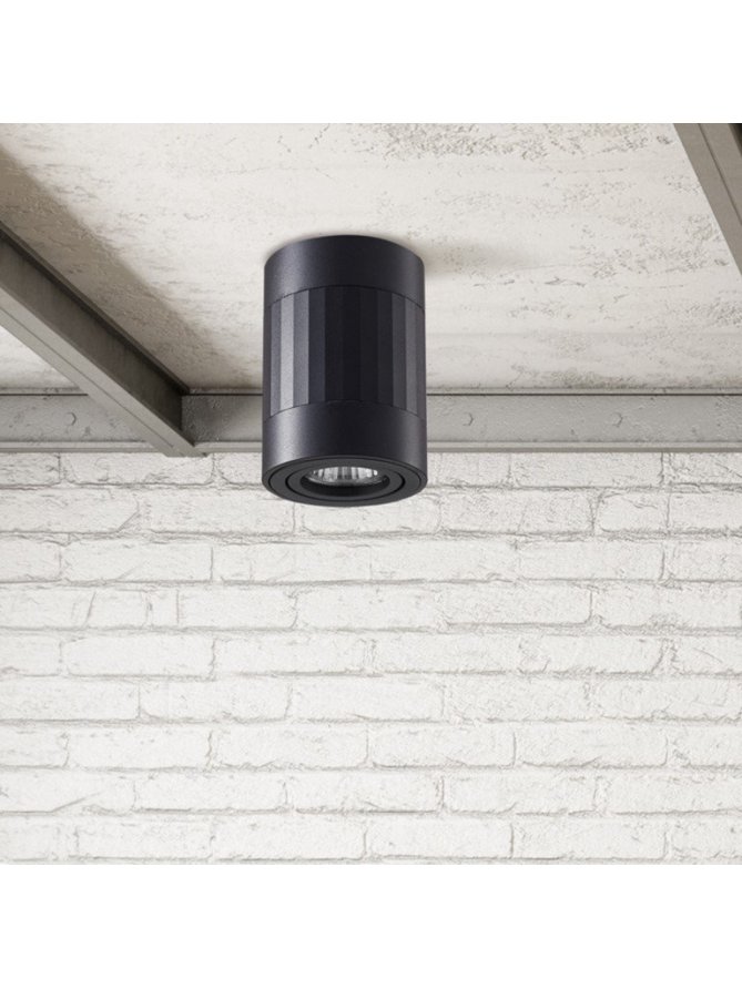 Nowoczesna lampa sufitowa okrągła RUBIN PASKI spot 319852 - LEDco.pl