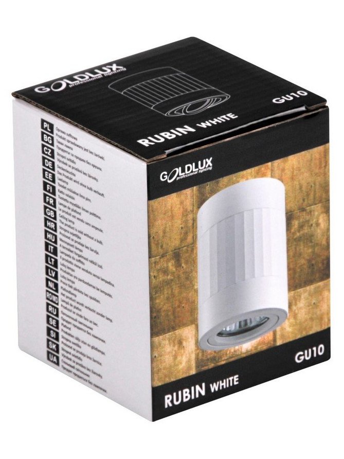 Nowoczesna lampa sufitowa okrągła RUBIN PASKI spot 319845 - LEDco.pl