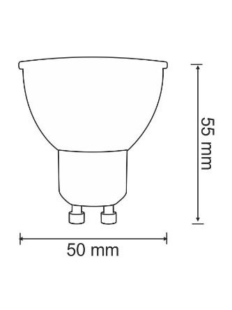 Żarówka LED gu10 5W 3000K Ciepła GoldLux 318893 - LEDco.pl 2