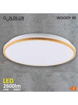 Plafon oprawa sufitowa okrągła WOODY LED 24W 319012 - LEDco.pl