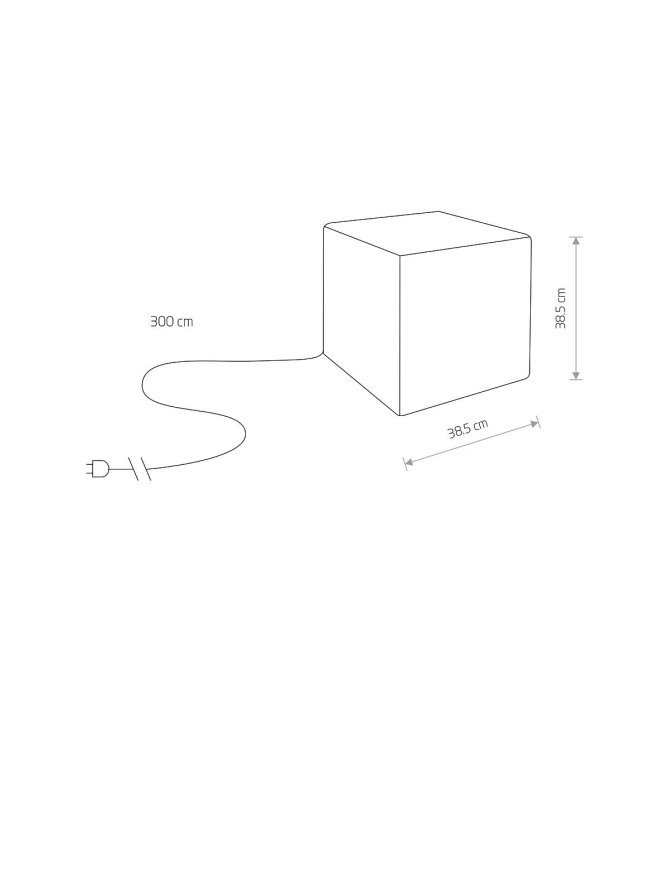 Kostka CUMULUS CUBE M 40cm 8966 - sklep LEDco.pl