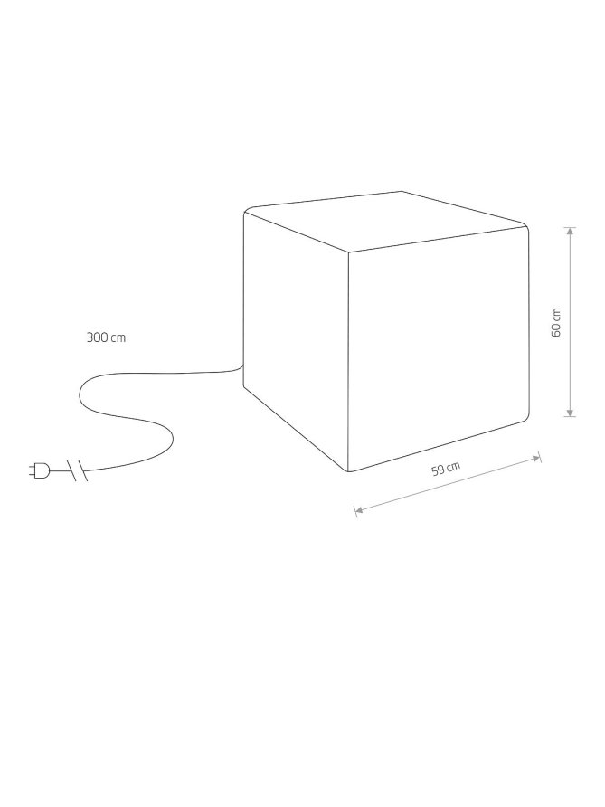 Kostka CUMULUS CUBE L 60cm 8965 - sklep LEDco.pl