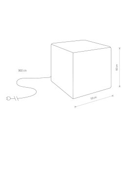 Kostka CUMULUS CUBE L 60cm 8965 - sklep LEDco.pl