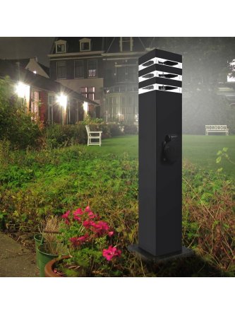 Lampa ogrodowa stojąca z gniazdkiem MALIBU E27 60cm 7582 - LEDco.pl 2