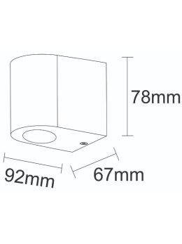 Kinkiet ogrodowy okrągły BOSTON biały 1xGU10 w dół 313355 - Ledco.pl