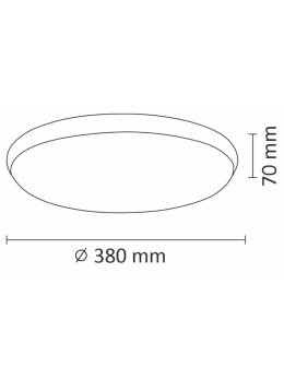 Plafon oprawa sufitowa okrągła ORBIT 40 LED 24W 318985 - LEDco.pl