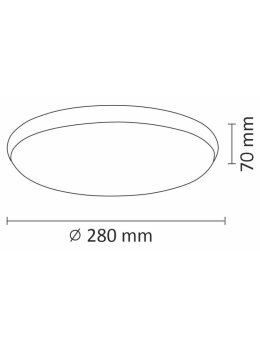 Plafon oprawa sufitowa okrągła ORBIT 30 LED 15W 319968 - LEDco.pl