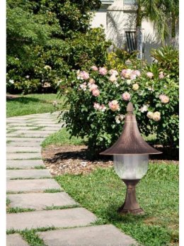 Lampa niska z daszkiem stożek K-8128 Kaja - LEDco.pl