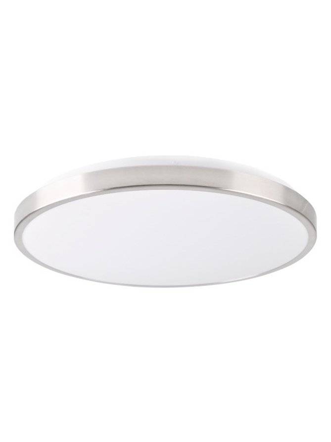 Plafon okrągły sufitowy nikiel KERN LED 24W do pokoju salon - LEDco.pl