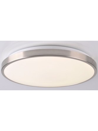 Plafon okrągły sufitowy nikiel KERN LED 24W do pokoju salon - LEDco.pl 2