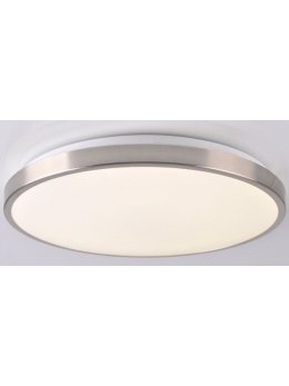 Plafon okrągły sufitowy nikiel KERN LED 24W do pokoju salon - LEDco.pl