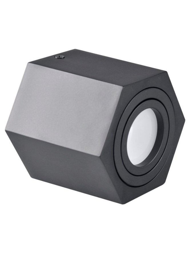 Oprawa sufitowa spot czarna nowoczesna HEXAGON 313188 - LEDco.pl