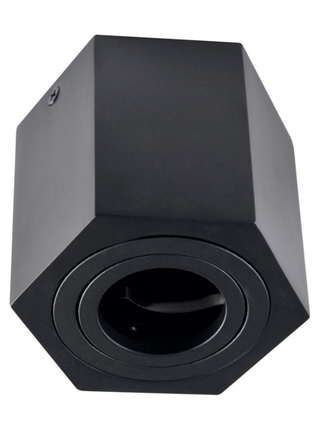 Oprawa sufitowa spot czarna nowoczesna HEXAGON 313188 - LEDco.pl