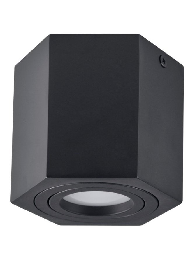 Oprawa sufitowa spot czarna nowoczesna HEXAGON 313188 - LEDco.pl