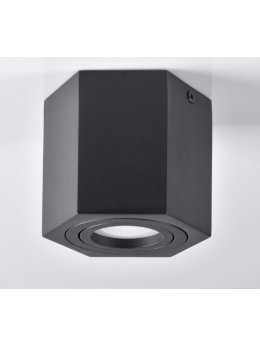 Oprawa sufitowa spot czarna nowoczesna HEXAGON 313188 - LEDco.pl