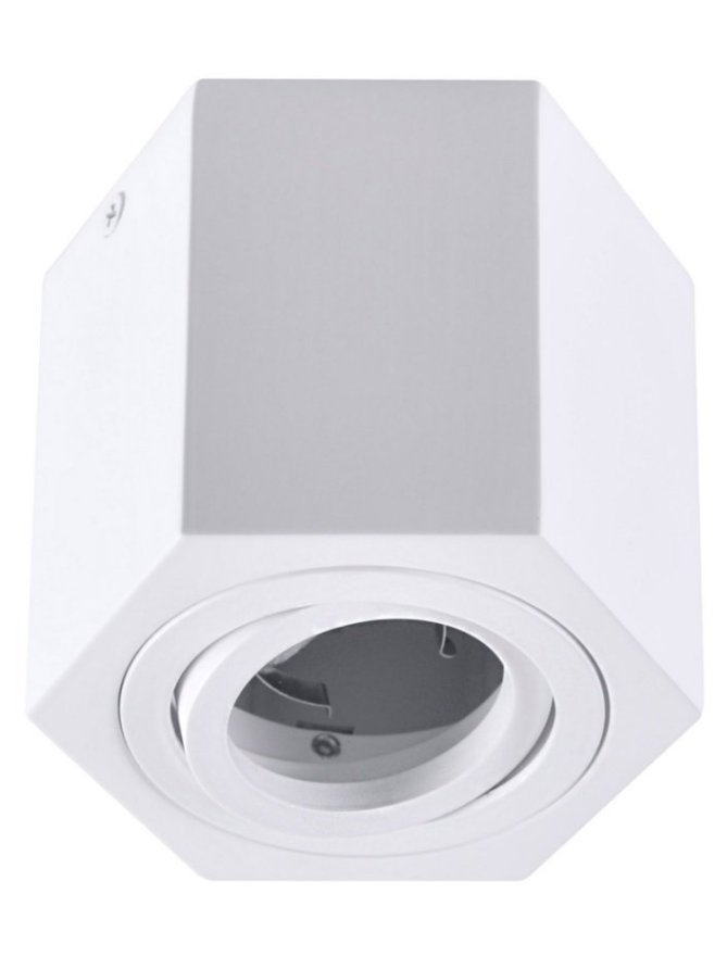 Oprawa sufitowa spot biała nowoczesna HEXAGON 313171 - LEDco.pl
