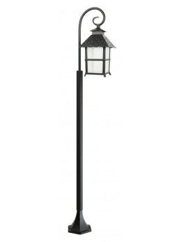 Lampa stojąca zewnętrzna CADIZ 146cmsłupek ogrodowy czarny - LEDco.pl