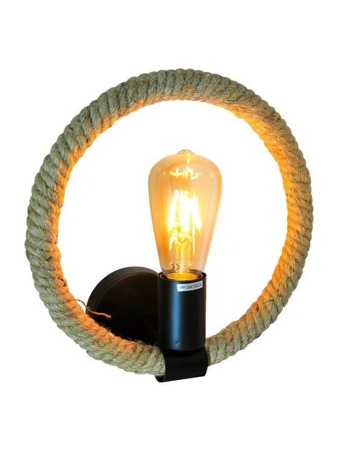 Kinkiet wewnętrzny żeglarski lina konopna ROPE ARTHUR 311450 - LEDco.pl