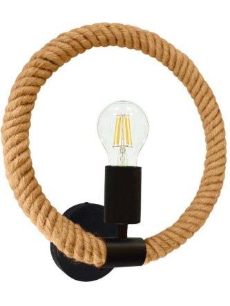 Kinkiet wewnętrzny żeglarski lina konopna ROPE ARTHUR 311450 - LEDco.pl