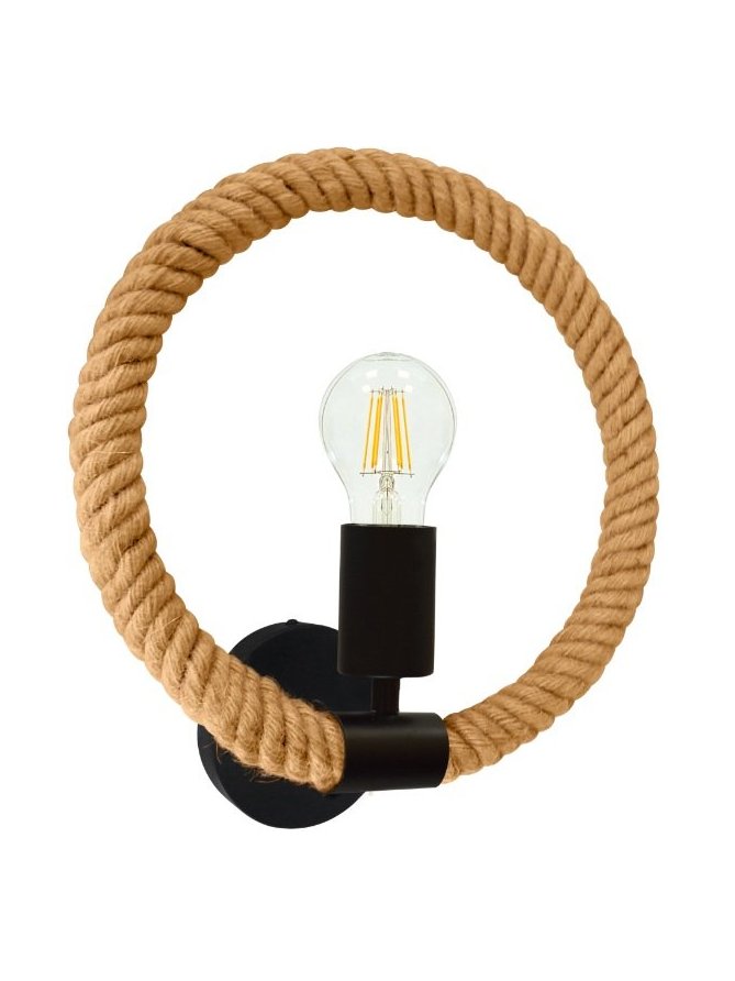 Kinkiet wewnętrzny żeglarski lina konopna ROPE ARTHUR 311450 - LEDco.pl