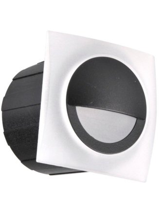 Lampa schodowa kwadratowa 40lm 3W IP20 czarna - LEDco.pl