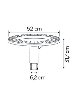 Nowoczesna latarnia ogrodowa 3m STER MAX LED lampa parkowa - LEDco.pl