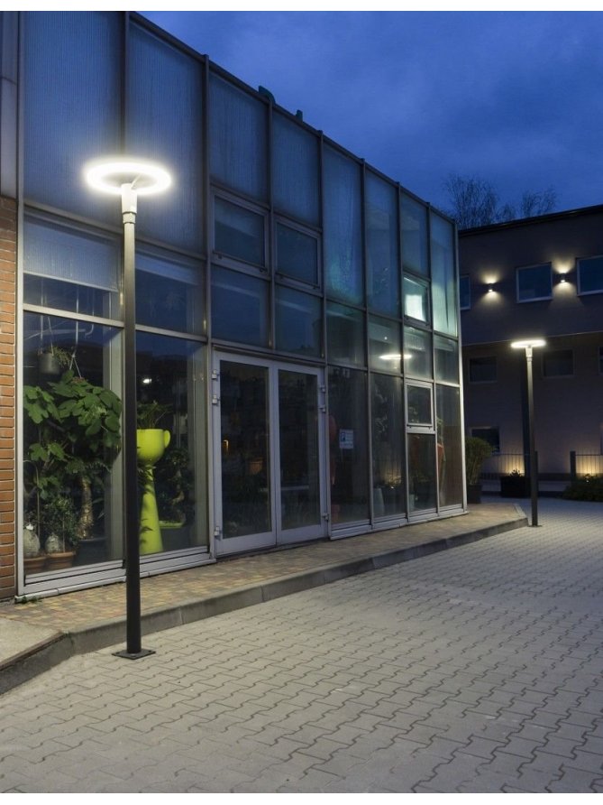 Nowoczesna latarnia ogrodowa 3m STER MAX LED lampa parkowa - LEDco.pl