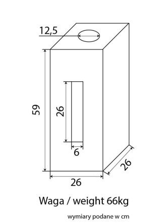 Fundament pod latarnie MAXI KWADRAT fundament pod lampy ogrodowe LEDco 2