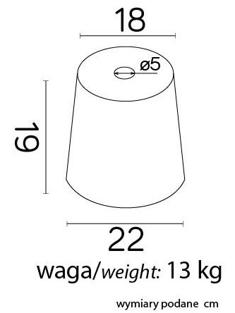 Fundamenty do lamp ogrodowych 13kg fundament pod lampę -sklep LEDco.pl 2