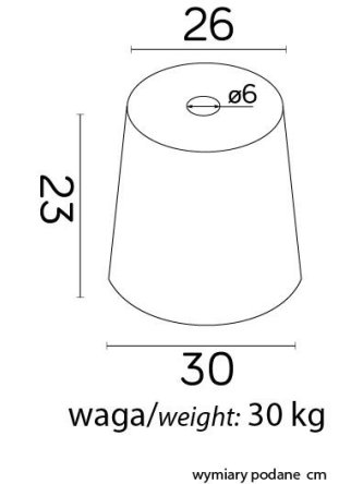 Fundamenty do lamp ogrodowych 30kg fundament pod lampę -sklep LEDco.pl 2