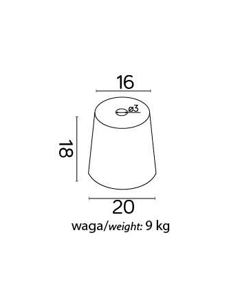 Fundamenty do lamp ogrodowych 9kg fundament pod lampę -sklep LEDco.pl 2