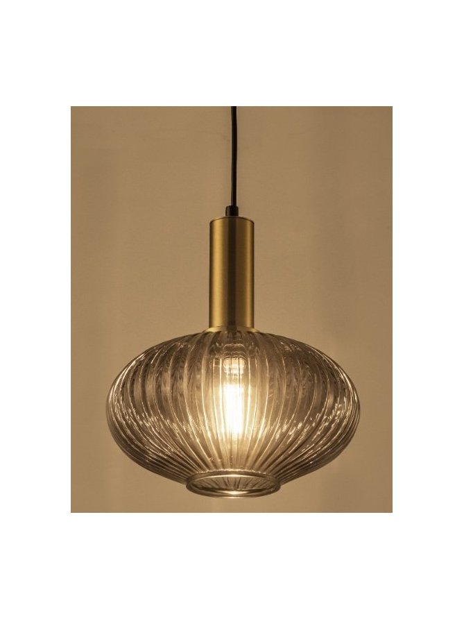 Lampa wisząca żyrandol glamour NORFOLK SMOKEY 317391 - LEDco.pl