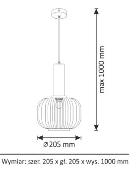 Lampa wisząca żyrandol szklany glamour CUMBRIA GREEN 317414 - LEDco.pl