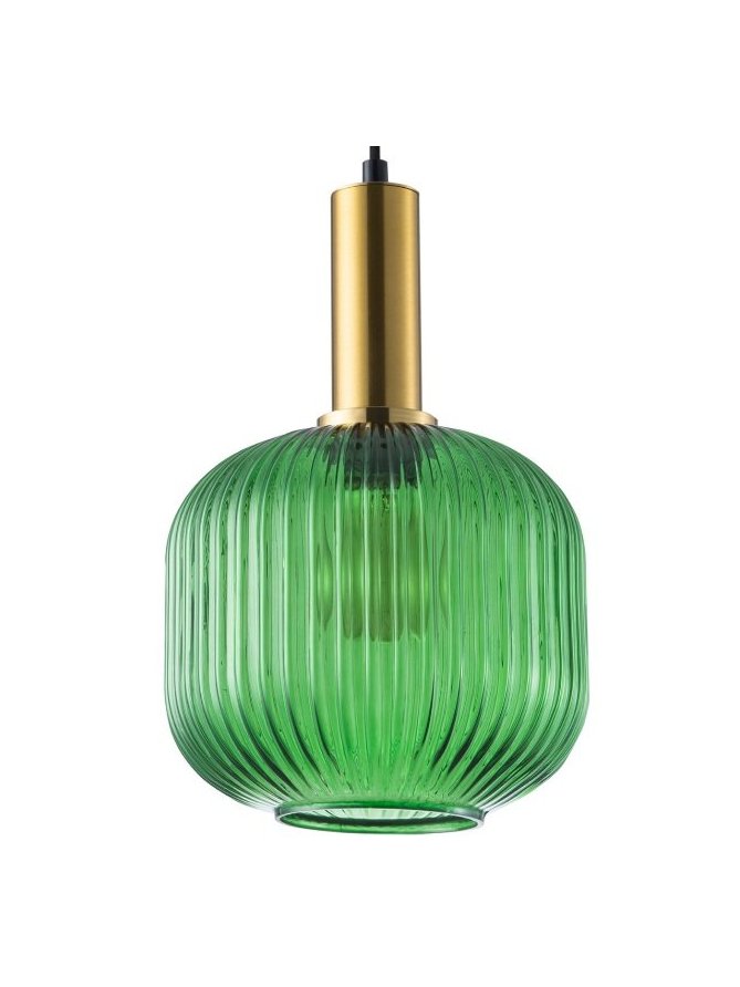 Lampa wisząca żyrandol szklany glamour CUMBRIA GREEN 317414 - LEDco.pl