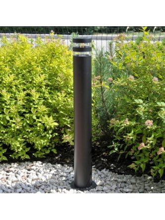 Lampa ogrodowa stojąca słupek okrągły RINO z kratką 324016 - LEDco.pl 2