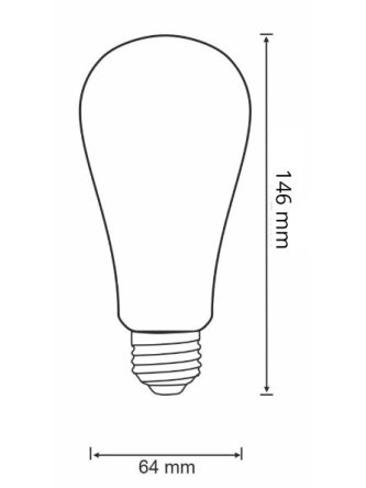 Żarówka LED filament 7,5W E27 1055lm retro 316455 GoldLux - LEDco.pl 2