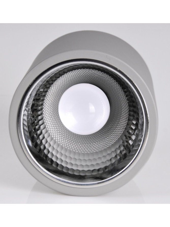 Lampa sufitowa szara okrągła JUPITER 17 S DOWNLIGHT 312433 - LEDco.pl