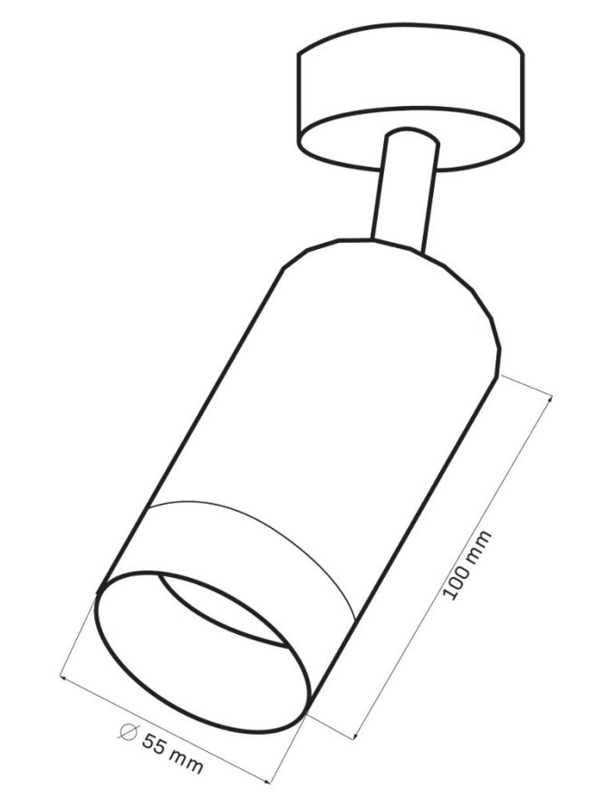 Oprawa ścienno sufitowa okrągła ARRAS spot DOWNLIGHT 323590 - LEDco.pl