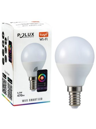 Żarówka kolorowa na aplikację LED E14 5,5W SMART Tuya 313799 LEDco.pl