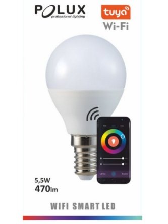 Żarówka kolorowa na aplikację LED E14 5,5W SMART Tuya 313799 LEDco.pl 2