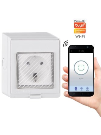 Natynkowe Gniazdo elektryczne IP55 SMART Wi-Fi Tuya 316011 - LEDco.pl