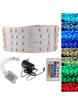 Zestaw Taśma LED 18W 5m IP20 kolory pasek RGB 314437 GoldLux LEDco.pl