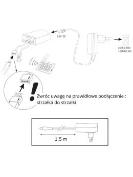 Zestaw Taśma LED 18W 5m IP20 kolory pasek RGB 314437 GoldLux LEDco.pl