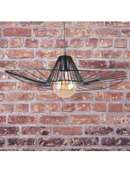 Lampa wisząca loft druciana ażurowa żyrandol ABANO 317186 - LEDco.pl