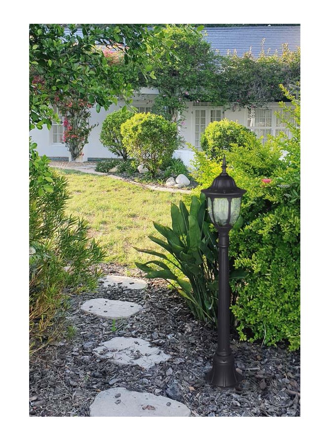 Lampa ogrodowa stojąca K-6007A/L CZARNY z serii VASCO