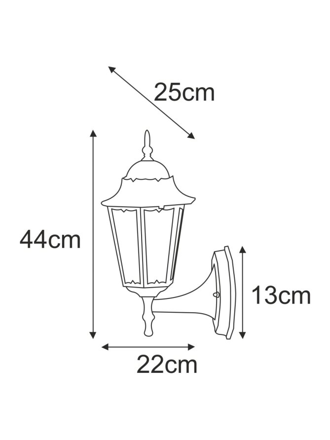 Kinkiet K-5006A UP CZARNY z serii LOZANA